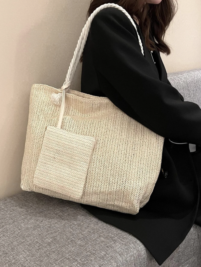 Bolso de Paja Minimalista