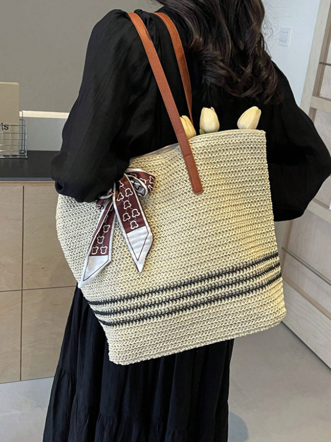 Bolso de Paja Minimalista