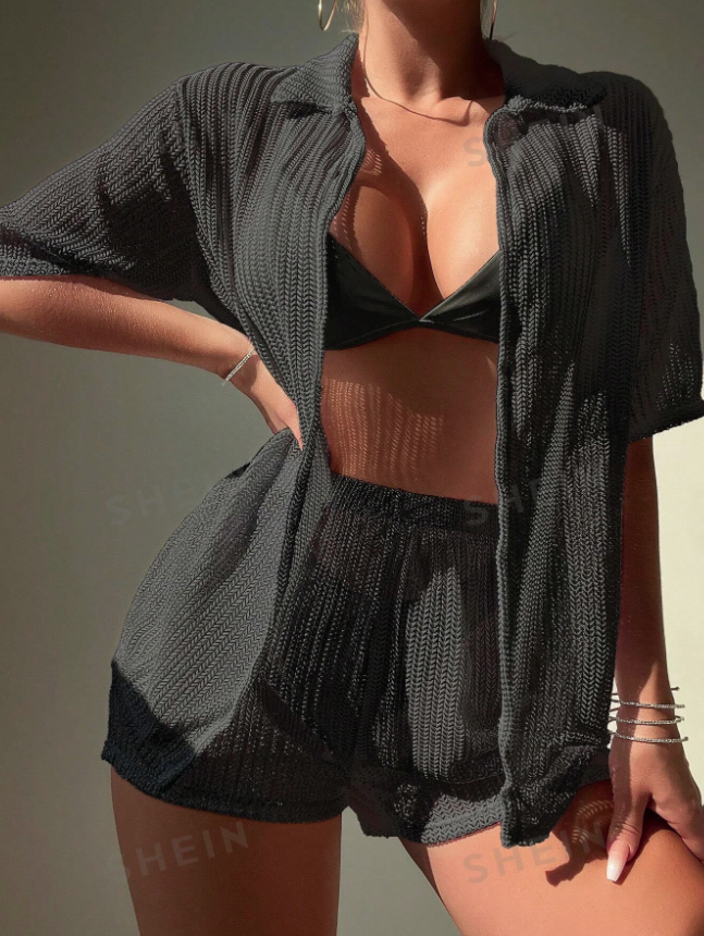 Cover Up 2PCS Short y Camisa