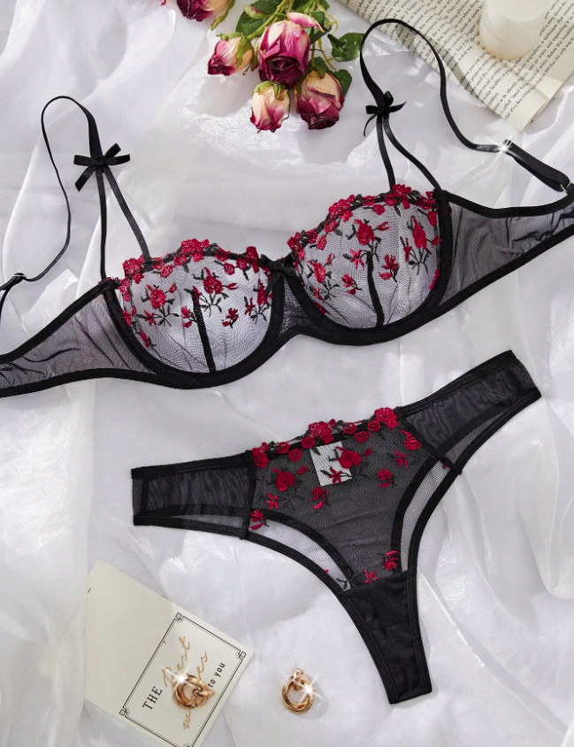 Set Lenceria 2PCS Negro