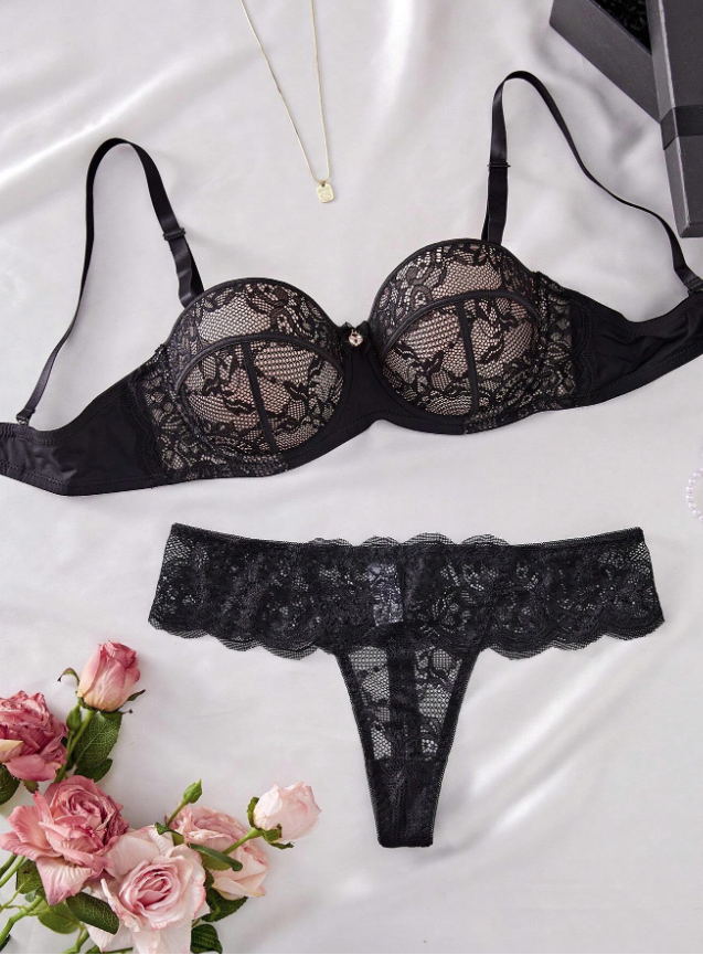 Set Lenceria 2PCS Negro