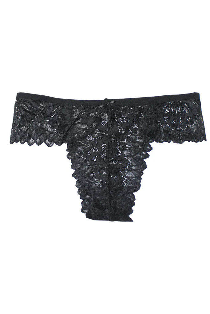 Cachetero Negro de Encaje