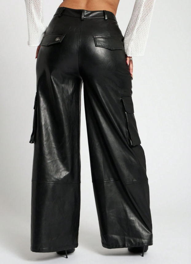 Pantalon Vinil Negro