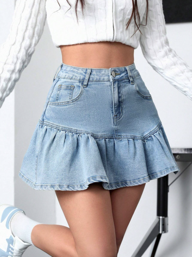 Falda Demin de Tablas