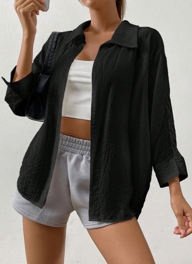 Camisa Negra Cover Up