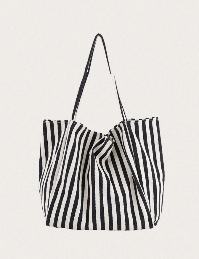 Bolso Tote Bag Blanco y Negro
