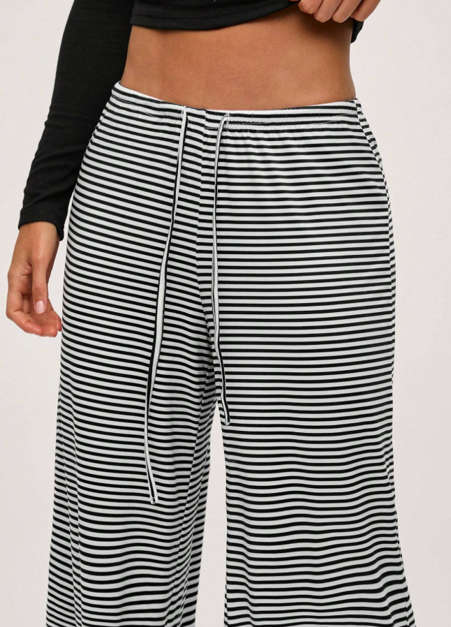 Pantalon de Rayas Holgado