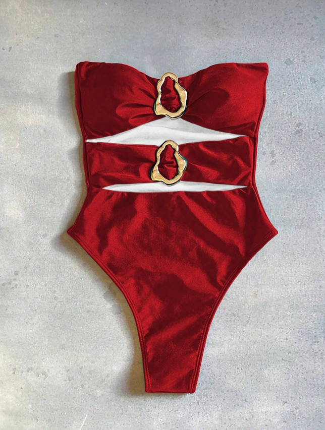 Traje de Baño Rojo Comp