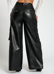 Pantalon Vinil Negro