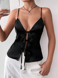 Blusa Satin Negra