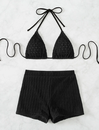 Bikini Negro 2PCS Short