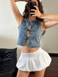 Blusa Demin con Aberturas