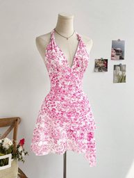 Vestido Estampado Rosa