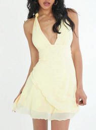 Vestido Corto Amarillo