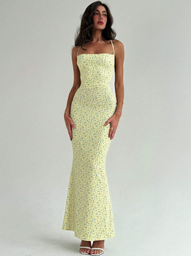 Vestido Estamp Amarillo
