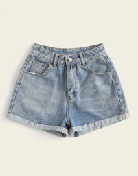 Short Demin Azul