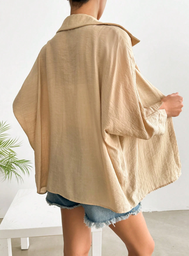 Camisa Caqui Oversize