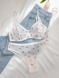 Set 2PCS Lenceria Blanca