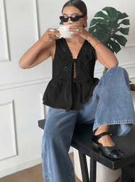 Chaleco Negro Frenchy