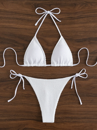 Bikini 2PCS Blanco Tanga