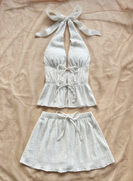 Conjunto Blanco de Falda