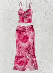Conjunto Rosa de Falda