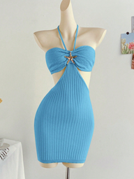 Vestido Corto Azul